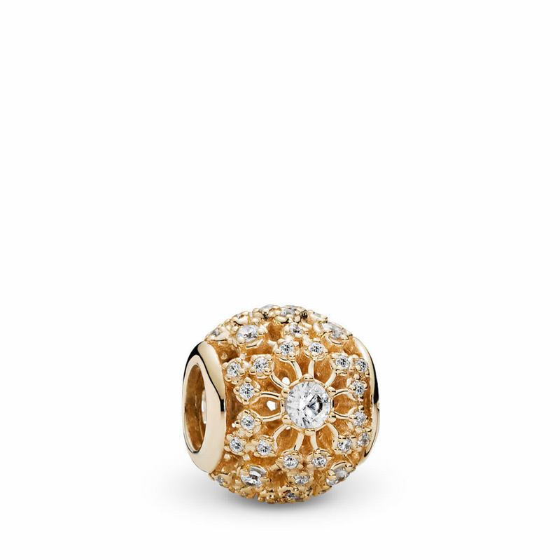 Pandora Australia Inner Radiance Charm - 14k Gold | YLRAWM647